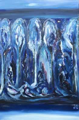 Painting, Magical forest - Night, Olha Kizub