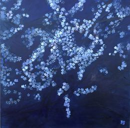 Peinture, Night Blossom, Series "Enjoyment of Color", Olha Kizub