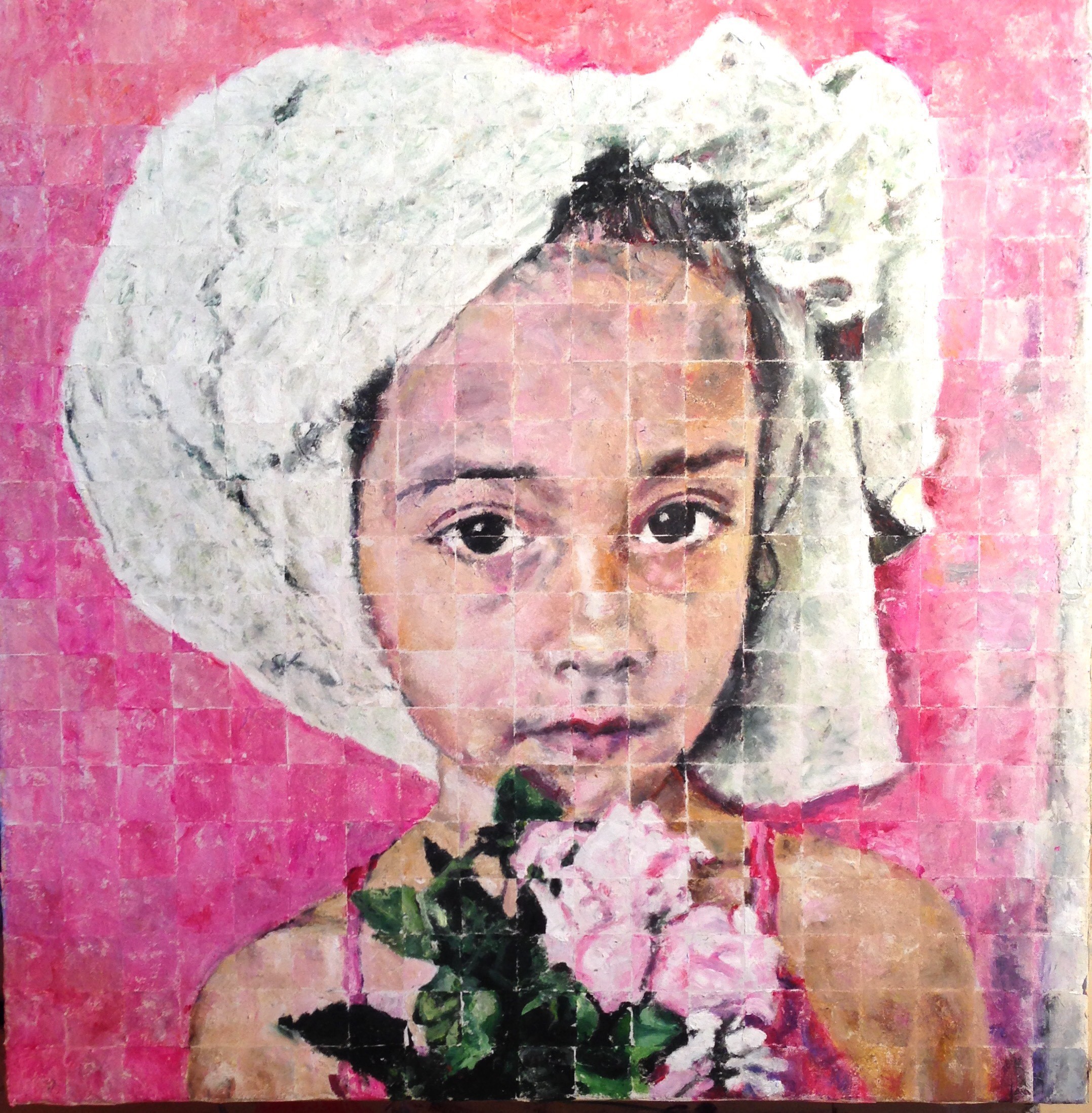 Mark Gaskin, Girl with Pink Roses Mark Gaskin, Girl with Pink Roses