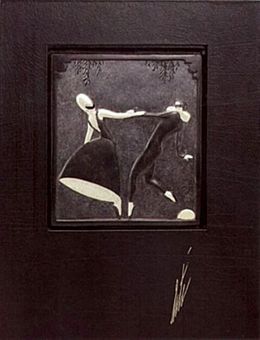 Erté at Ninety-Five: The Complete New Graphics Presented with Original Bas-Relief Pas de Deux, 1988 Cold painted and partial gilt bronze (bas-relief), Erte Tirtoff
