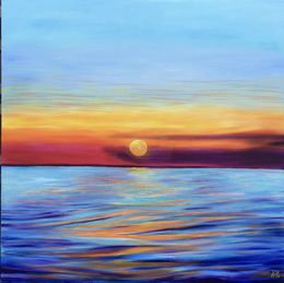 Peinture, Fire Sunset, Olha Kizub