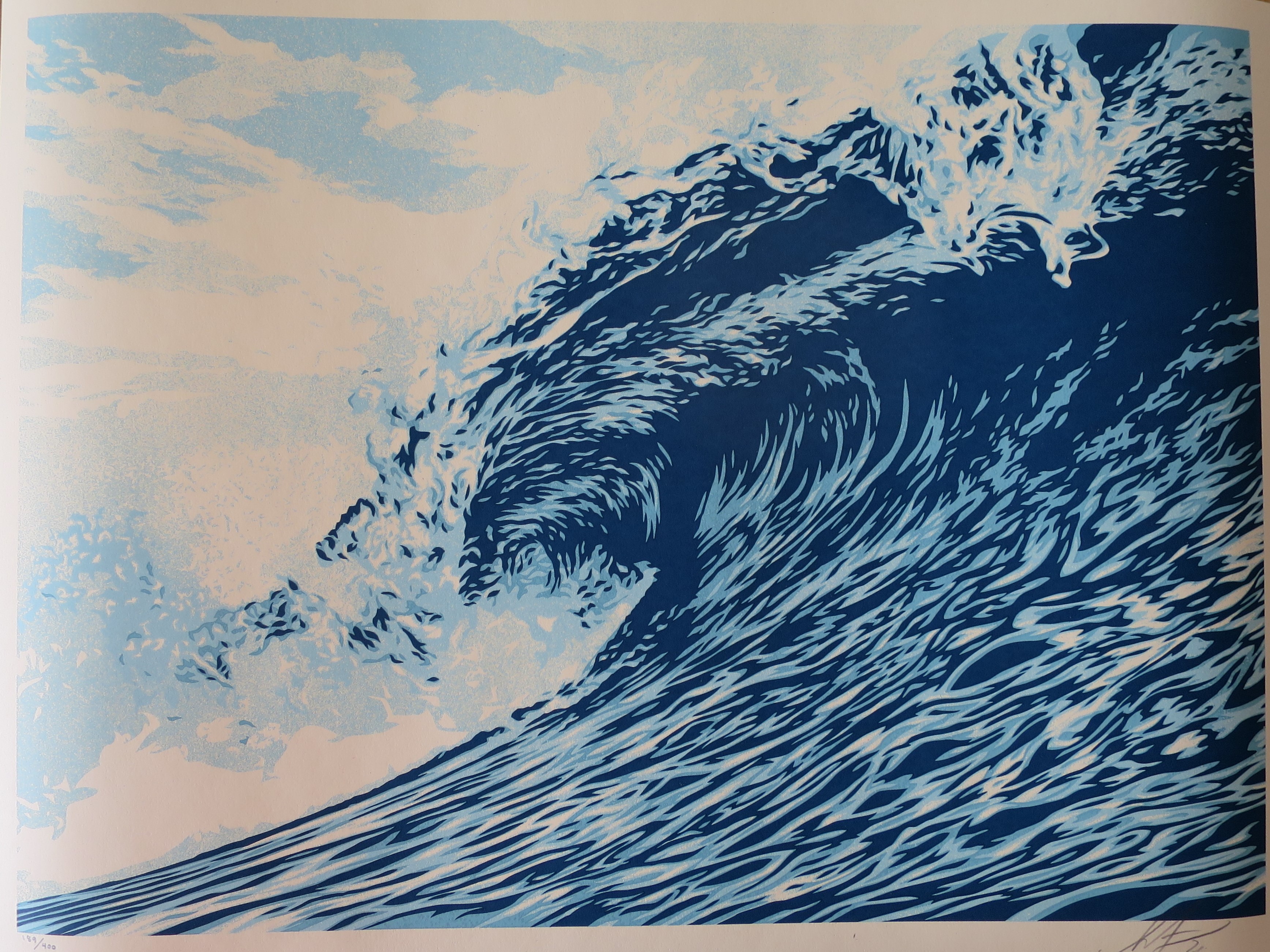 Shepard Fairey (Obey), Wave of Distress (Blue) Shepard Fairey (Obey), Wave of Distress (Blue)