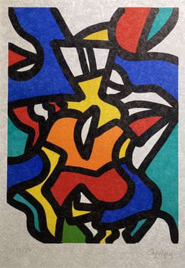 Print, Composition I, Charles Lapicque
