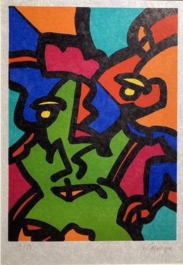 Print, Composition II, Charles Lapicque