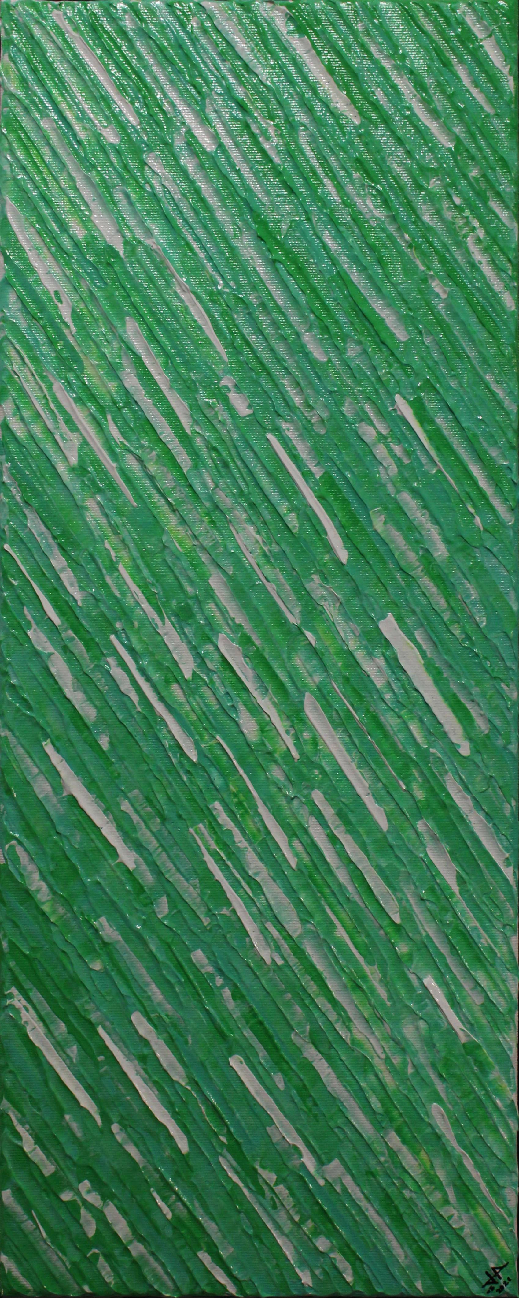 Jonathan Pradillon, Texture couteau blanc verte Véronèse Jonathan Pradillon, Texture couteau blanc verte Véronèse