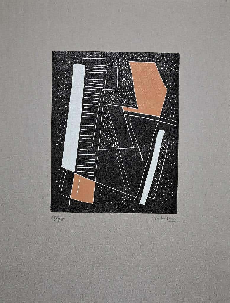 Alberto Magnelli, Abstract Brown Composition Alberto Magnelli, Abstract Brown Composition