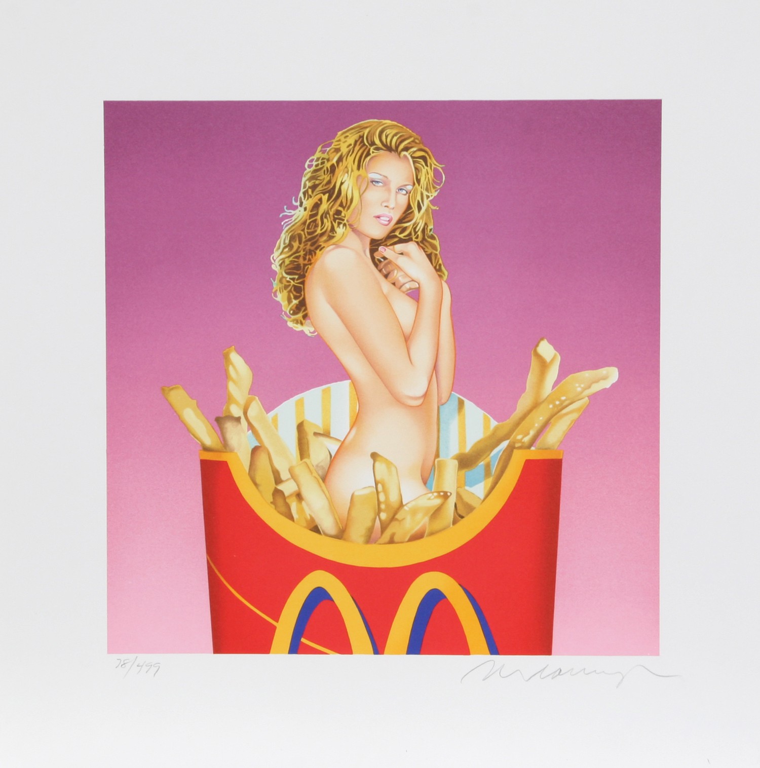 Mel Ramos, Fraulein French Fries Mel Ramos, Fraulein French Fries