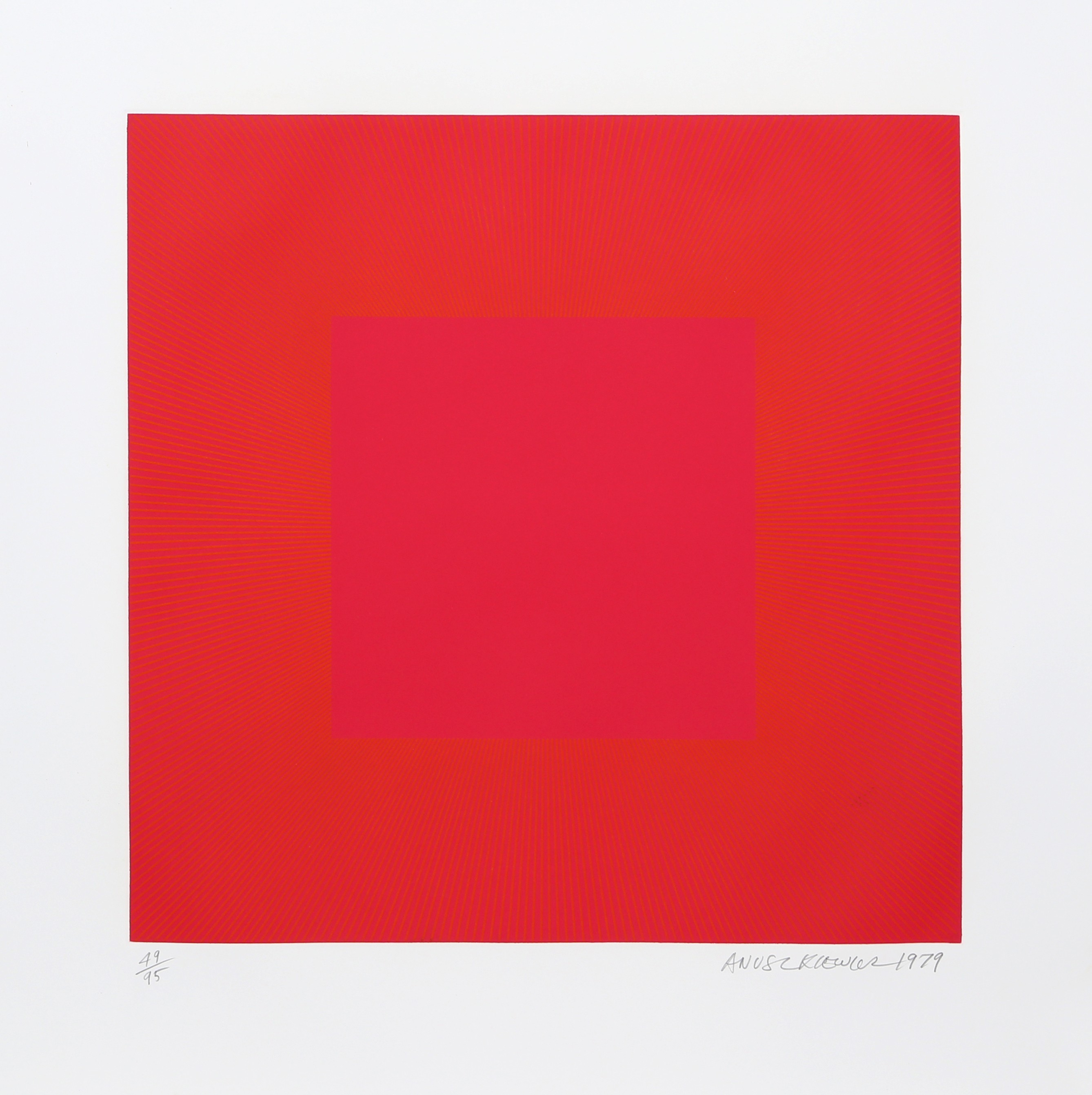 Richard Anuszkiewicz, Summer Suite (Red with Gold IV) Richard Anuszkiewicz, Summer Suite (Red with Gold IV)