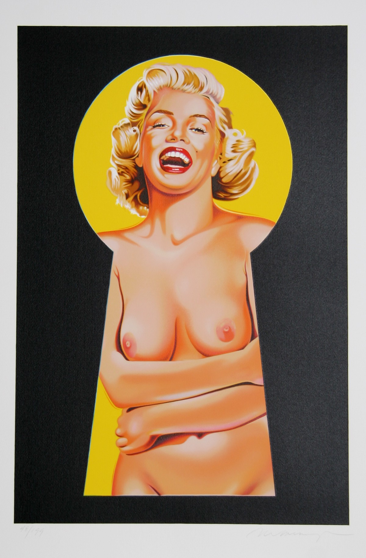 Mel Ramos, Peek a Boo Marylin 3 Mel Ramos, Peek a Boo Marylin 3