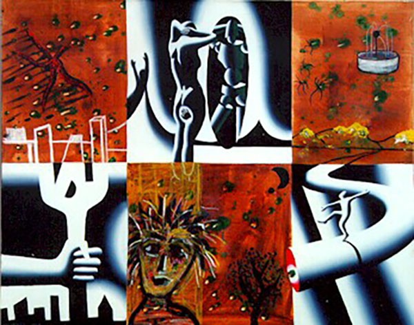 Mark Kostabi, Waxing and Waning (with Paul Kostabi) Mark Kostabi, Waxing and Waning (with Paul Kostabi)