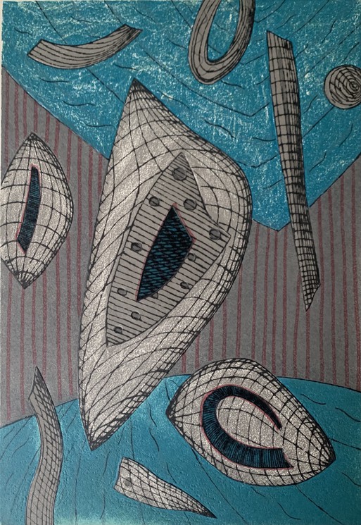 aquarelle sur papier. Motif de tapis. 1939