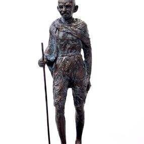 Sculpture, Gandhi, Sébastien Langloÿs