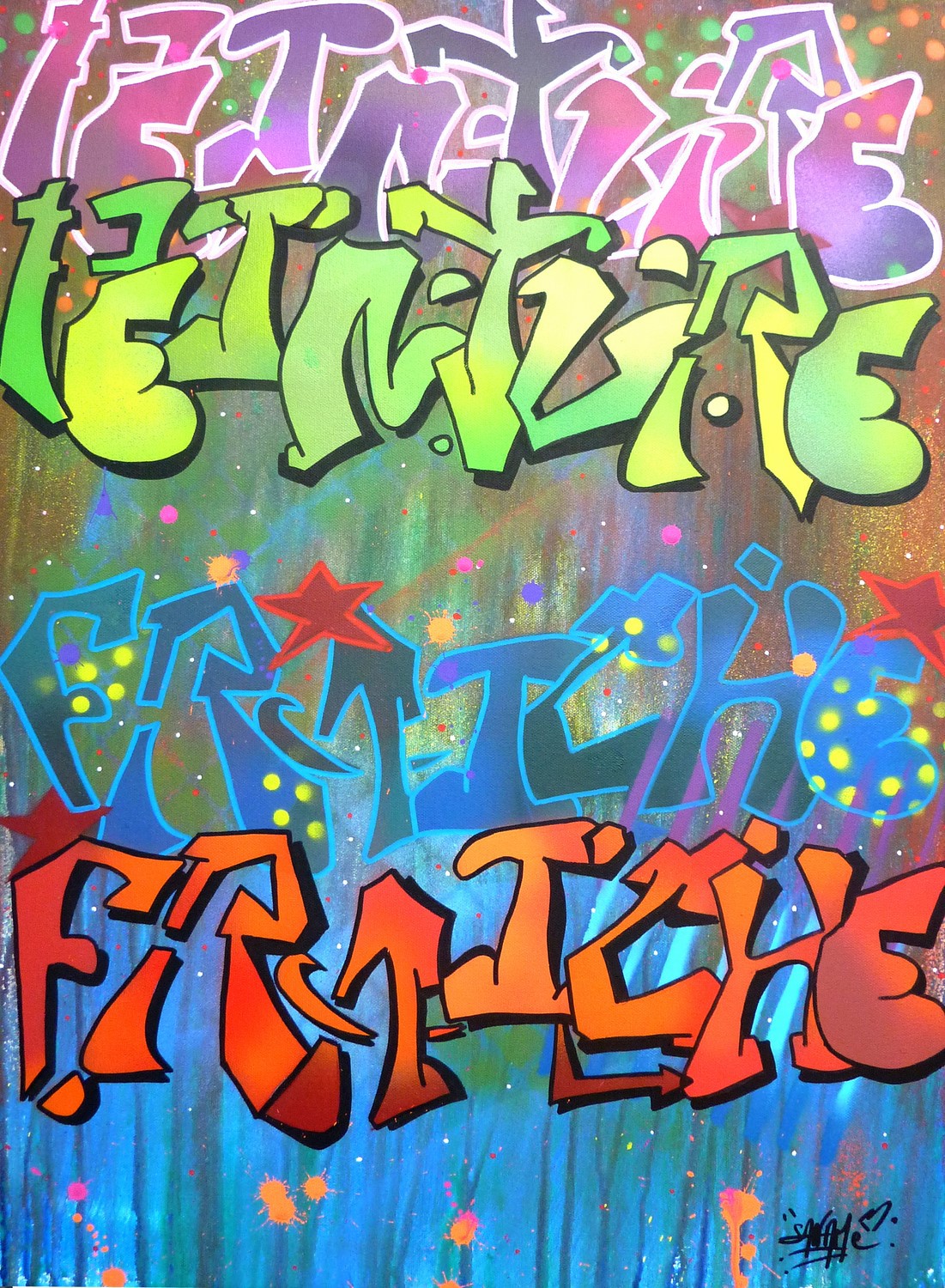 Saname, Peinture fraîche Saname, Peinture fraîche