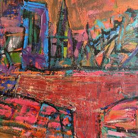 André René César Brechet, Coucher du soleil Pont Royal et Notre Dame, Paris André René César Brechet, Coucher du soleil Pont Royal et Notre Dame, Paris