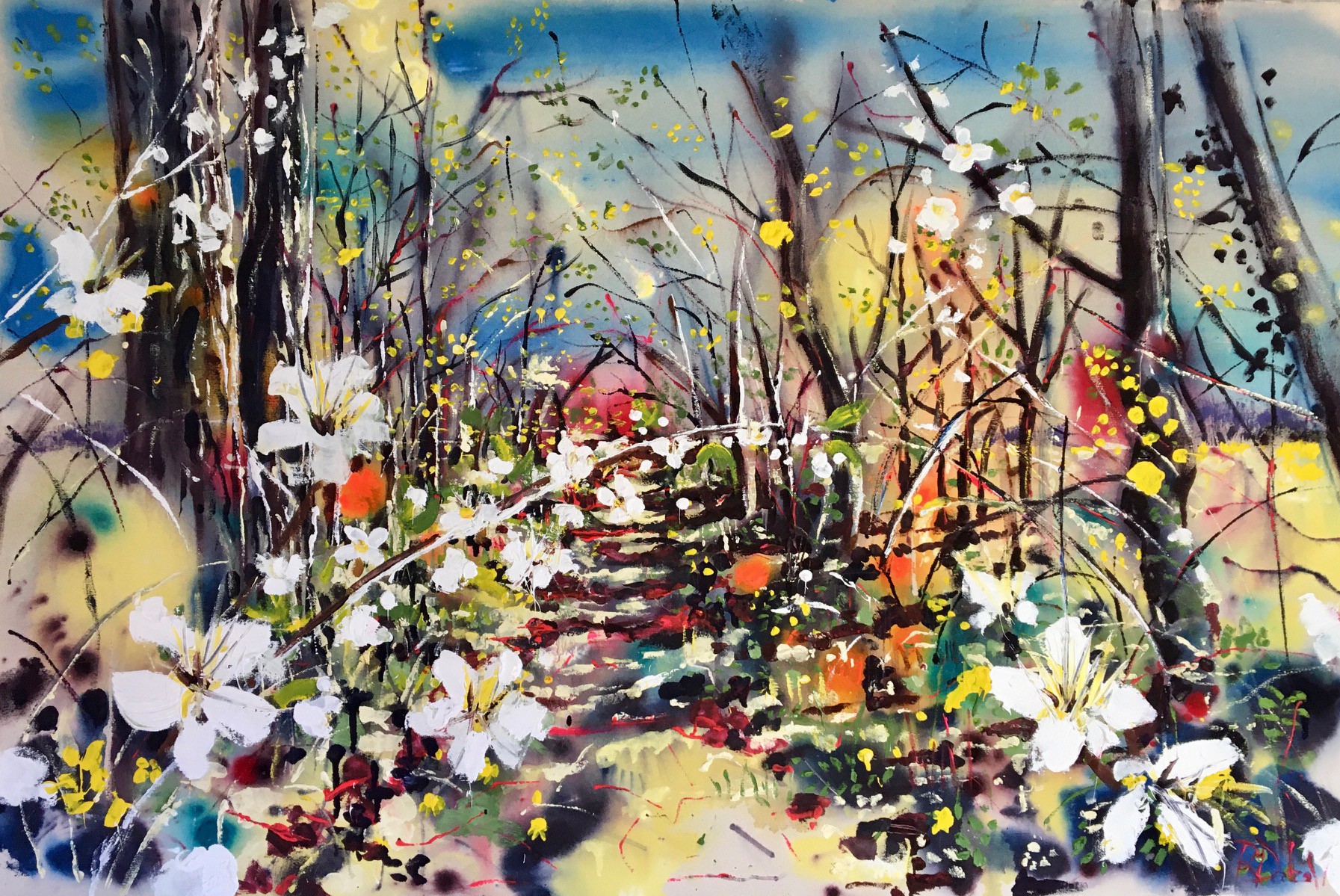 Rachael Dalzell, Springtime in the hedgerows Rachael Dalzell, Springtime in the hedgerows