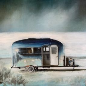 Painting, Lunar Roadtrip, Lisbeth Buonanno