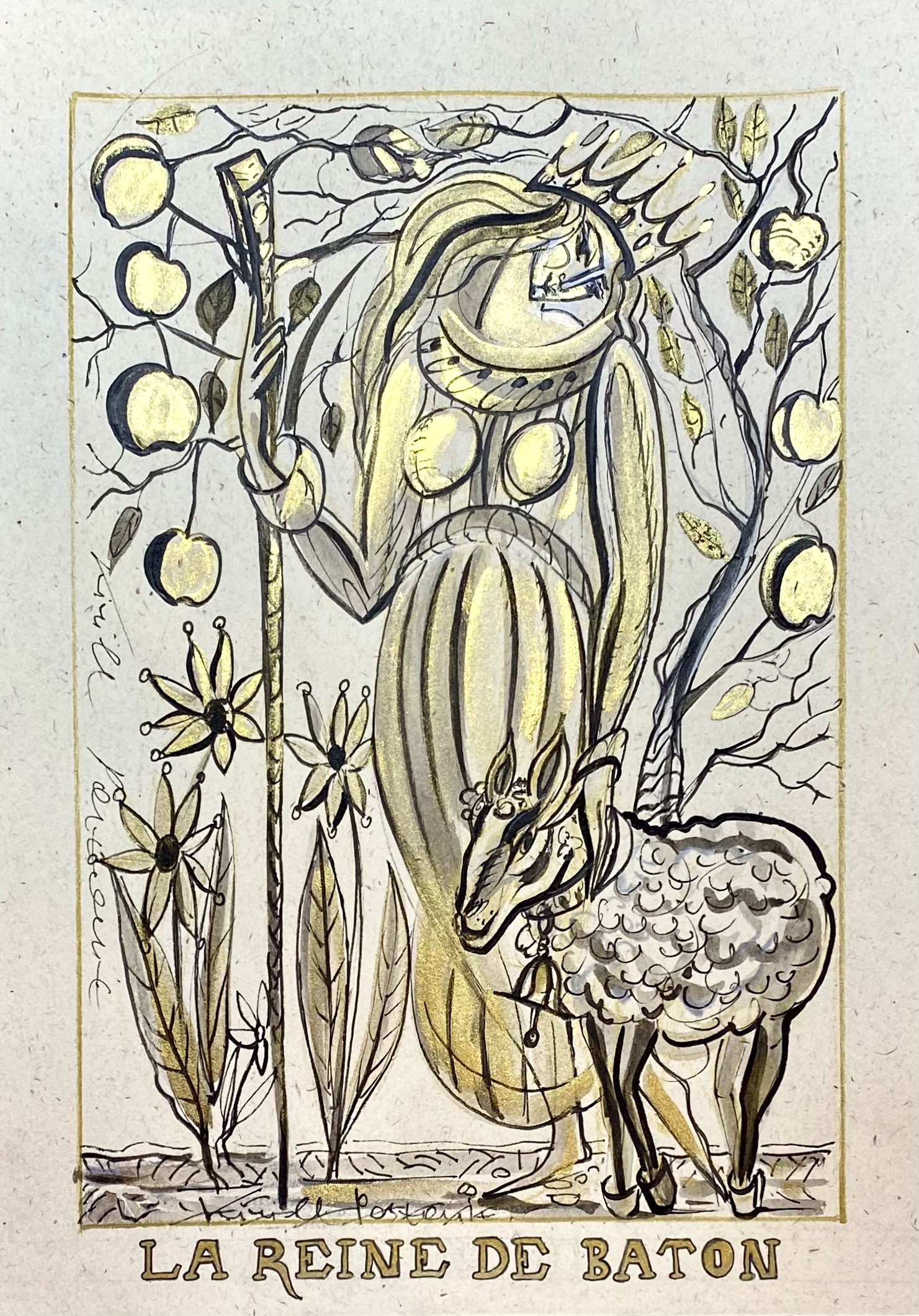 Kirill Postovit, The Queen Of Wands (La Reine De Baton) Kirill Postovit, The Queen Of Wands (La Reine De Baton)