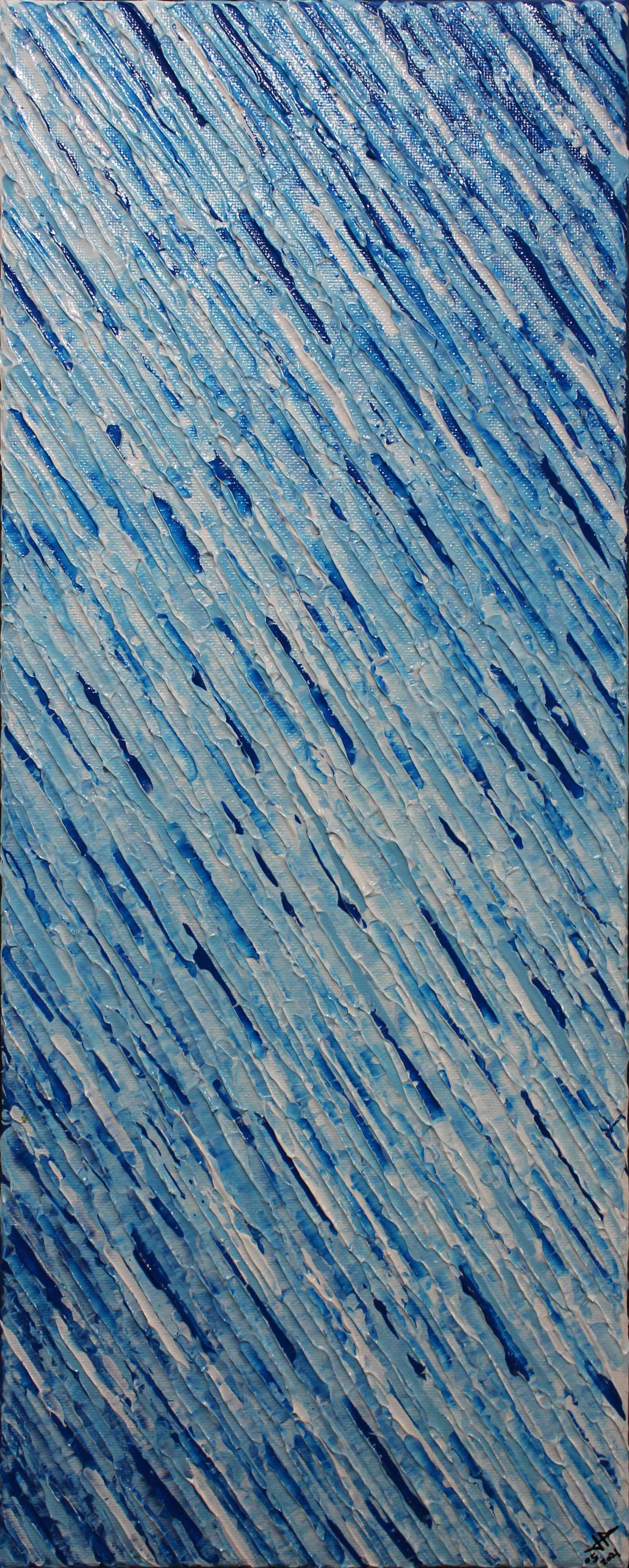 Jonathan Pradillon, Texture couteau blanc bleue océan Jonathan Pradillon, Texture couteau blanc bleue océan