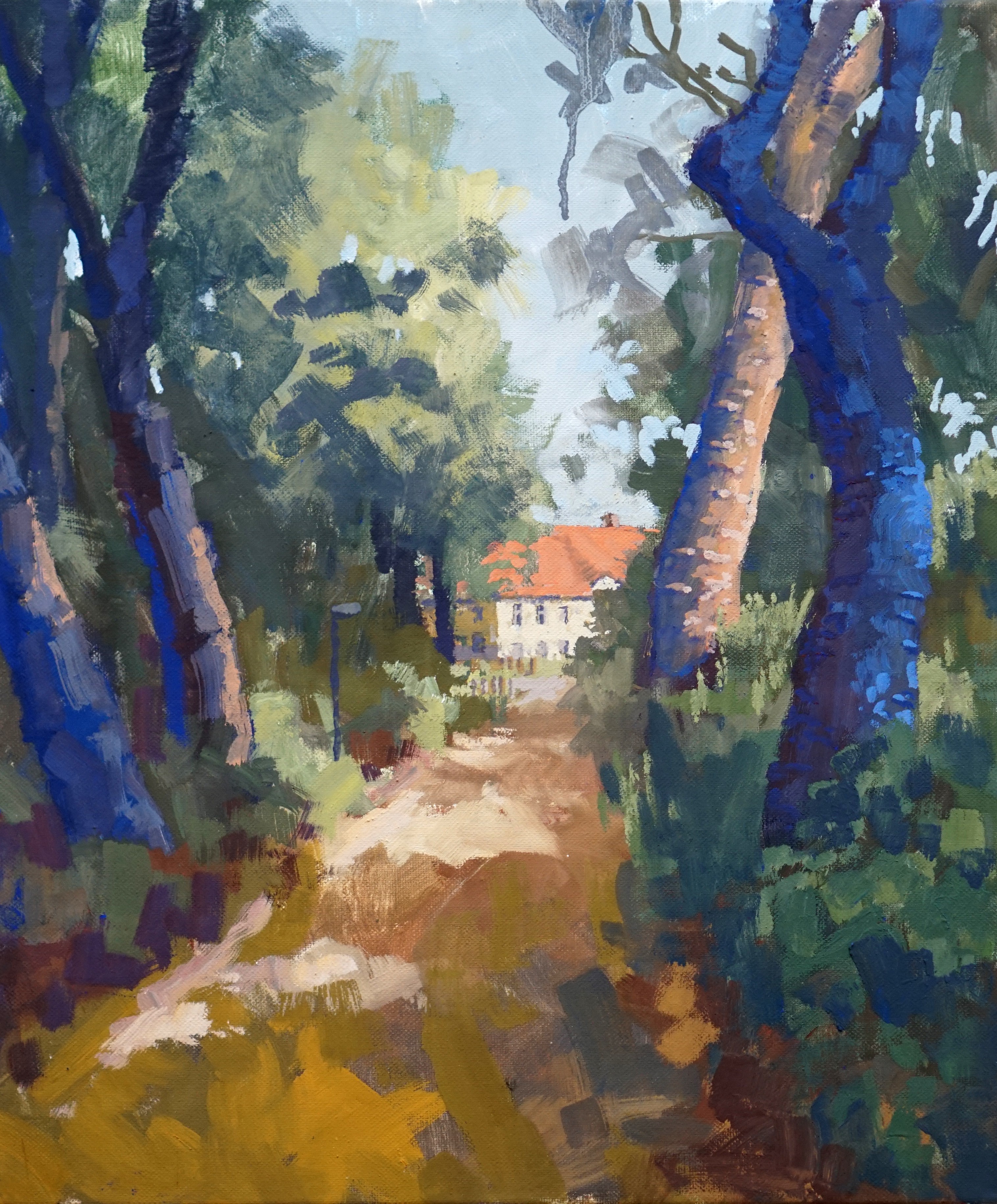 Frank Suplie, Berlin, Zufahrt zum Gutshaus Frank Suplie, Berlin, Zufahrt zum Gutshaus