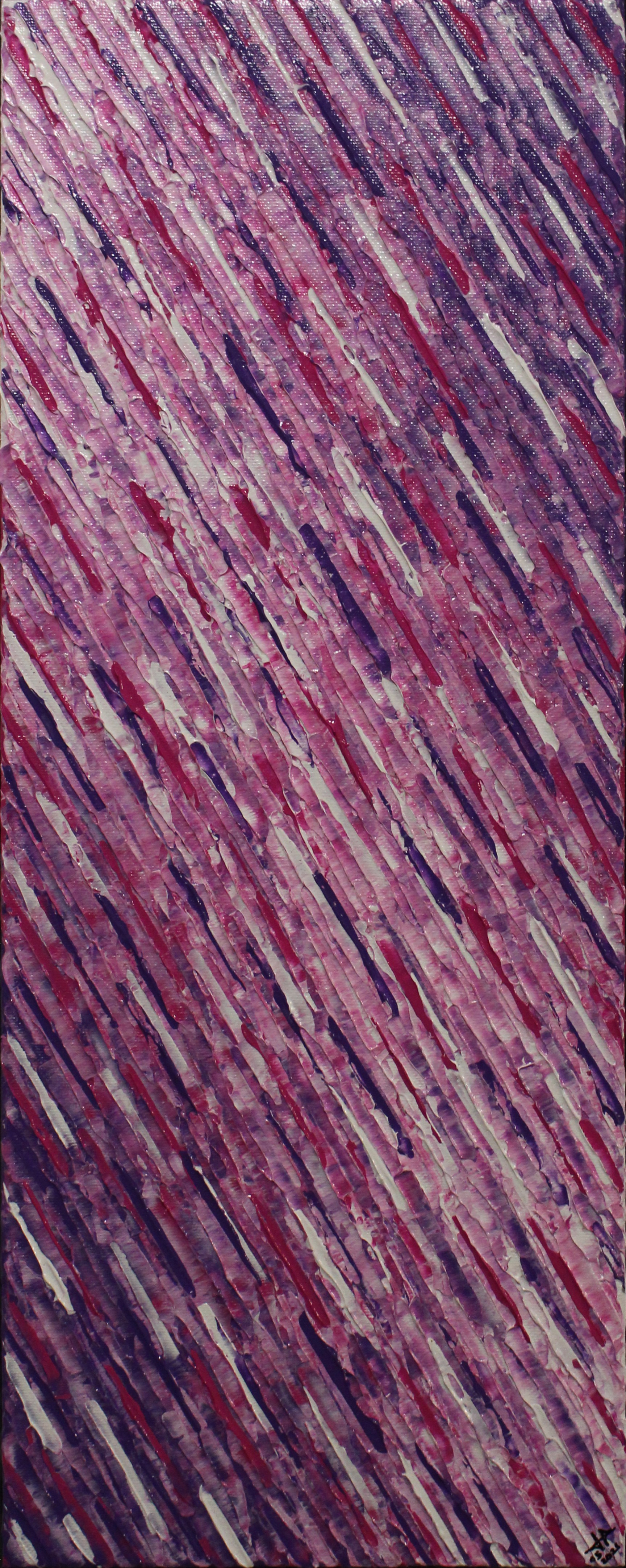 Jonathan Pradillon, Texture couteau blanc rose violette Jonathan Pradillon, Texture couteau blanc rose violette