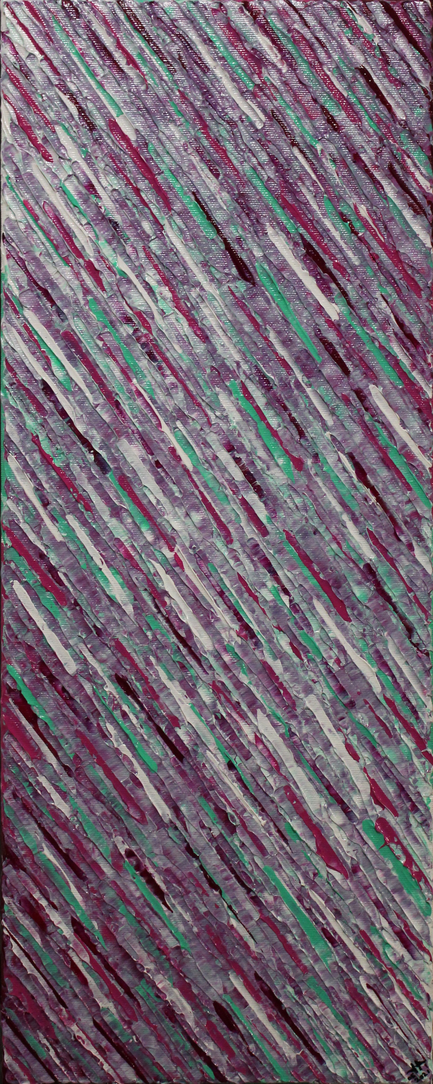 Jonathan Pradillon, Texture couteau blanc verte rose magenta Jonathan Pradillon, Texture couteau blanc verte rose magenta