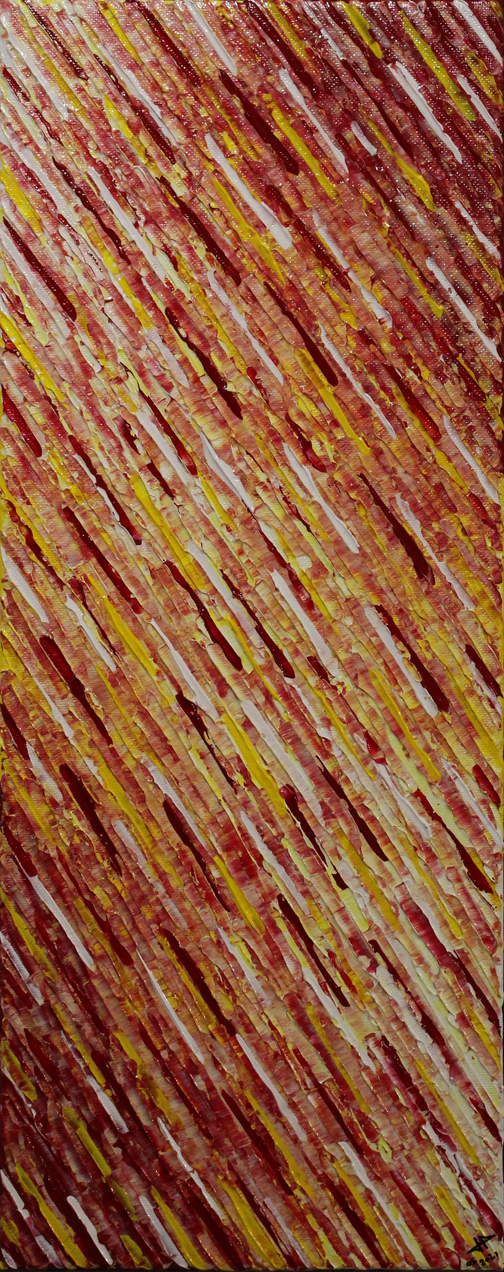 Jonathan Pradillon, Texture couteau blanc jaune rouge Jonathan Pradillon, Texture couteau blanc jaune rouge