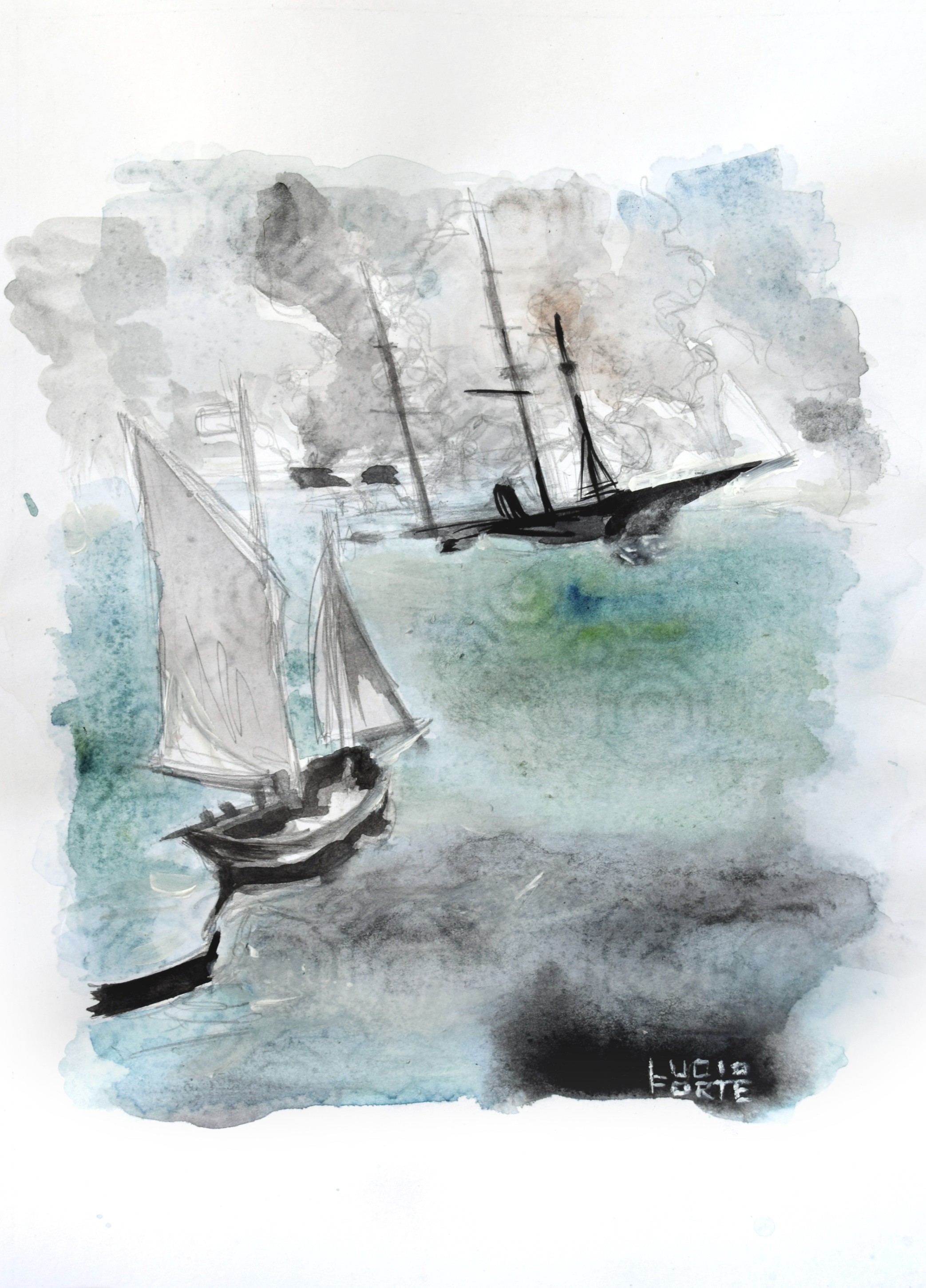 Lucio Forte, Battle of Kearsarge and Alabama Lucio Forte, Battle of Kearsarge and Alabama