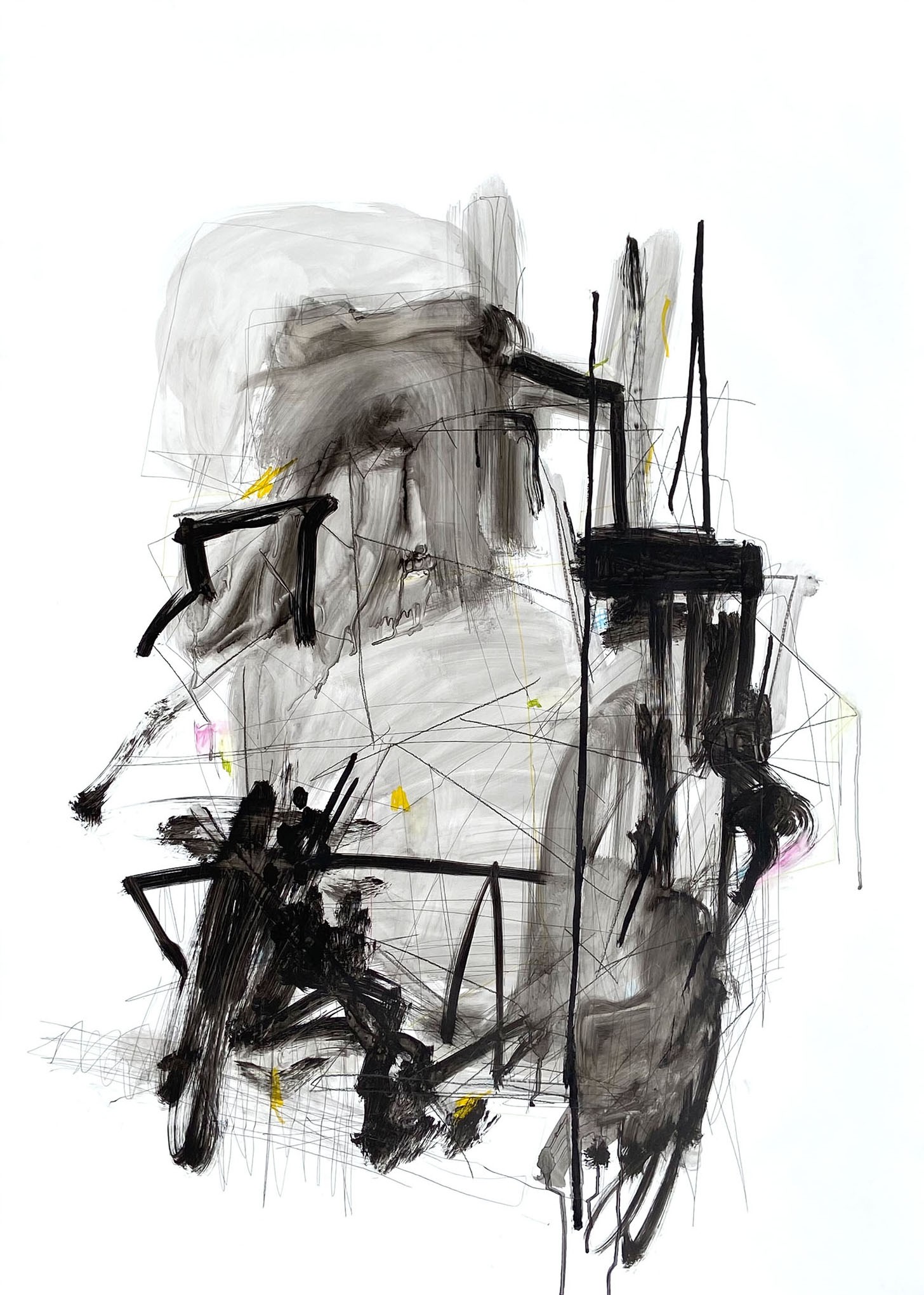 Adrienn Krahl, Oscillating resonance (Abstract painting) Adrienn Krahl, Oscillating resonance (Abstract painting)