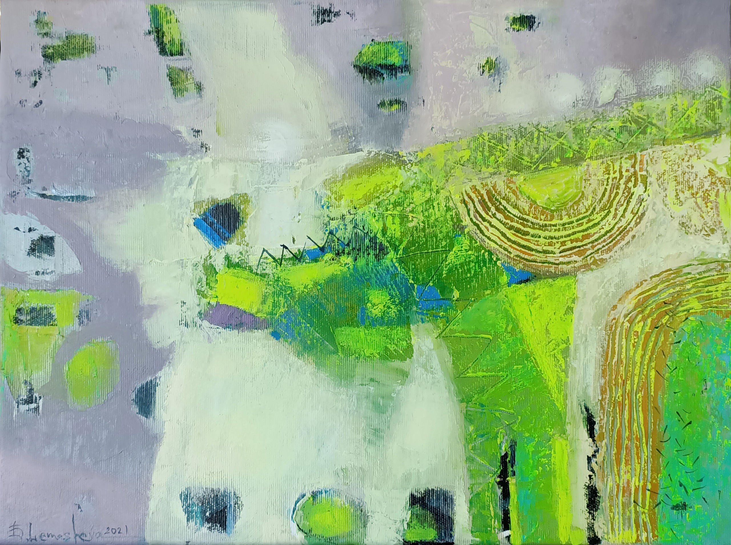 Kateryna Lemesheva, Abstract improvisation of my spring Kateryna Lemesheva, Abstract improvisation of my spring
