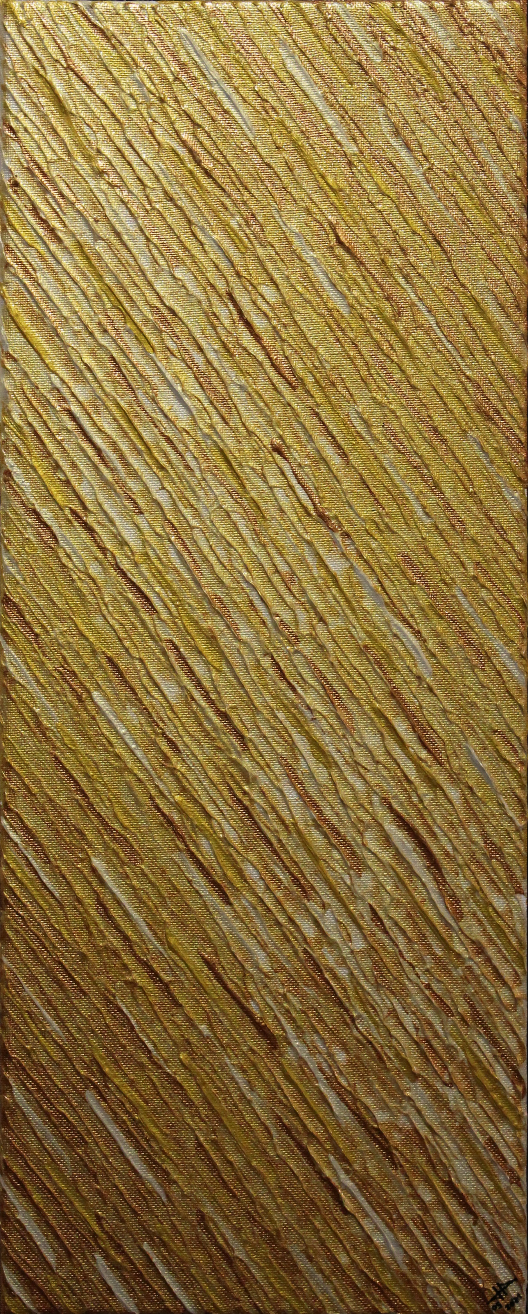 Jonathan Pradillon, Texture couteau blanc nacre or Jonathan Pradillon, Texture couteau blanc nacre or