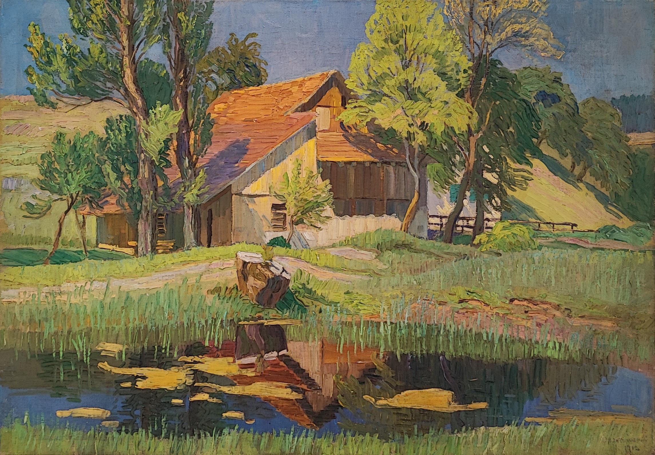 Angiolo Volpe, Ferme au bord de l'étang Angiolo Volpe, Ferme au bord de l'étang