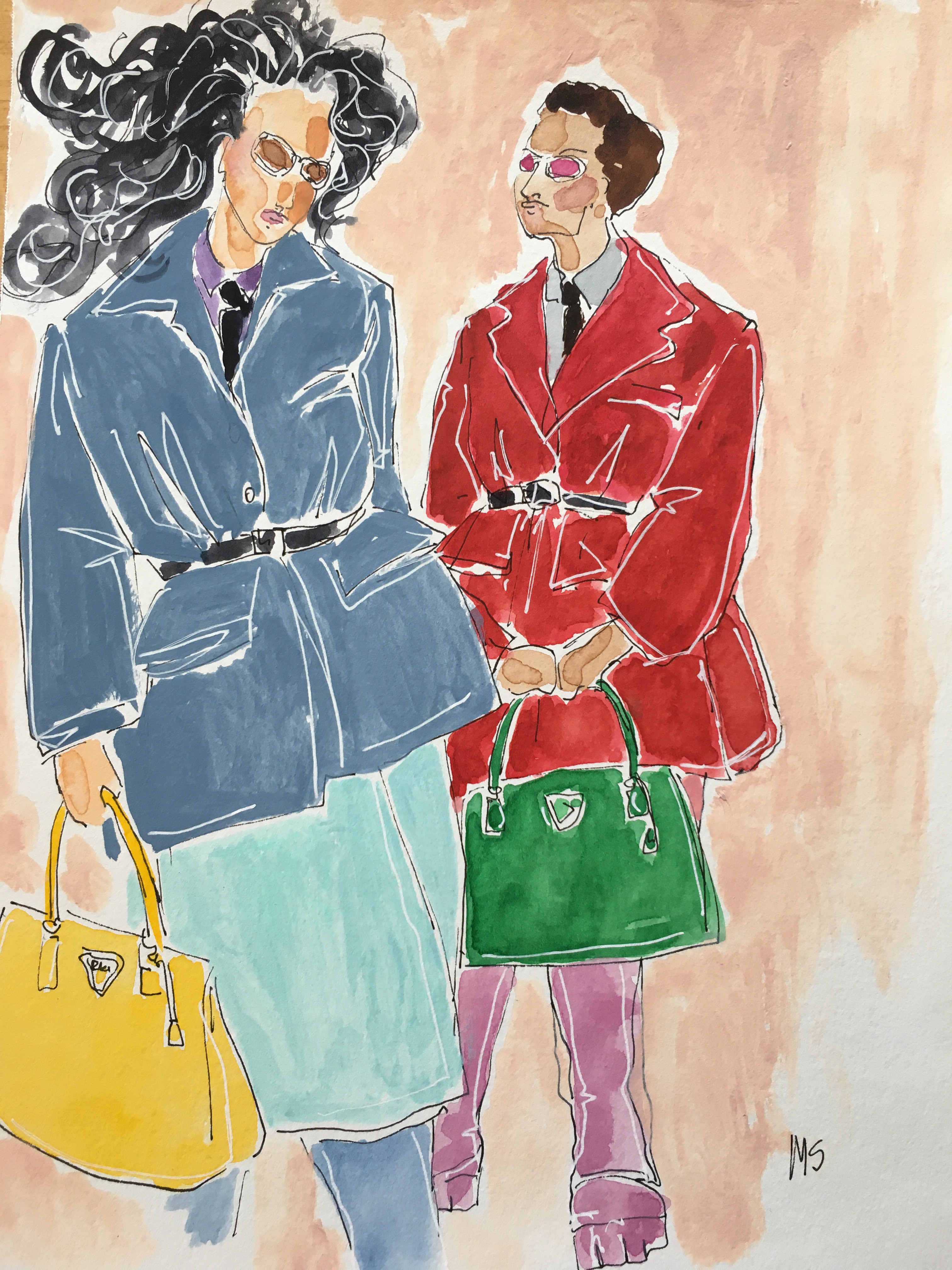 Manuel Santelices, Prada Bag Ladies Manuel Santelices, Prada Bag Ladies