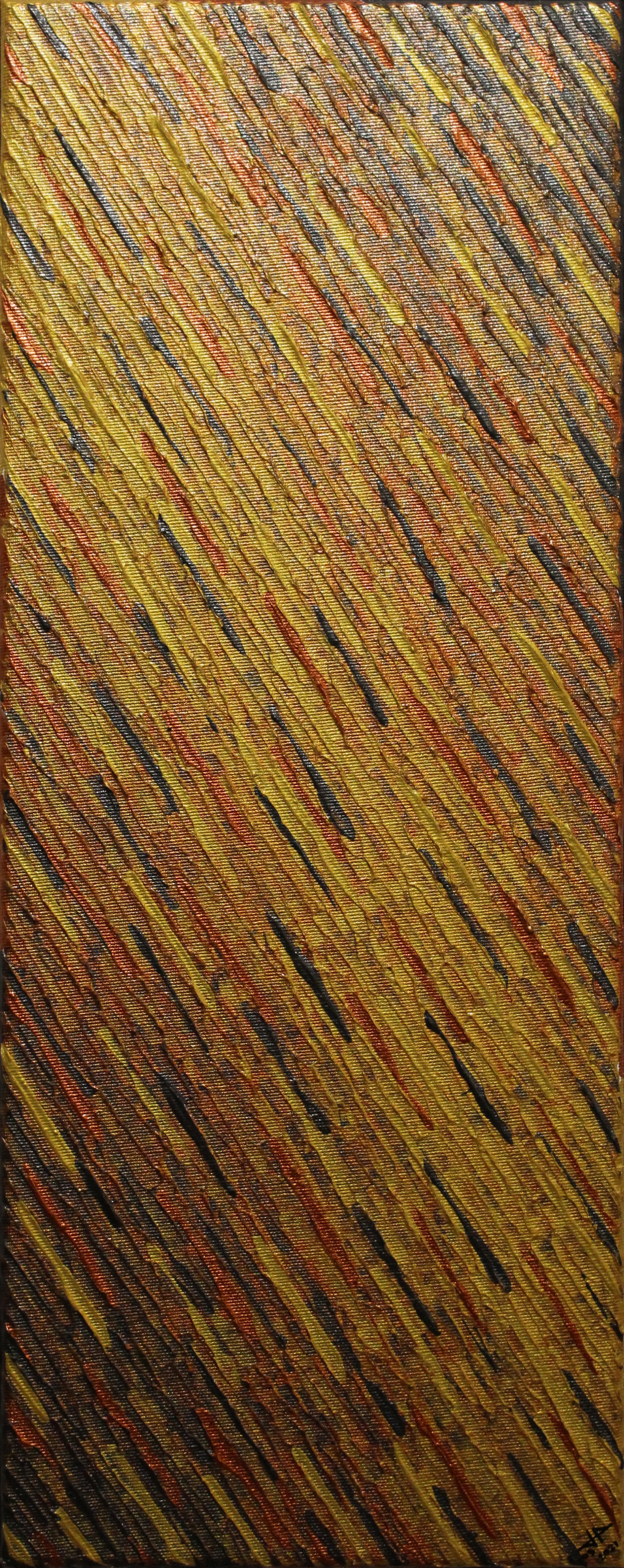 Jonathan Pradillon, Texture couteau or cuivre grise iridescente Jonathan Pradillon, Texture couteau or cuivre grise iridescente