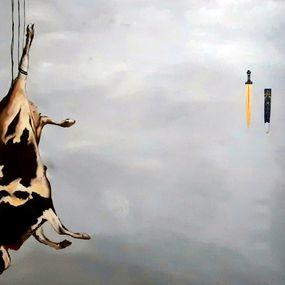 Painting, Slaughter, Aziz Anzabi