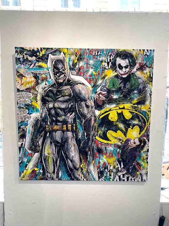 ▷ Batman vs Joker II by Tristan MM, 2021 | Painting | Artsper (1130196)