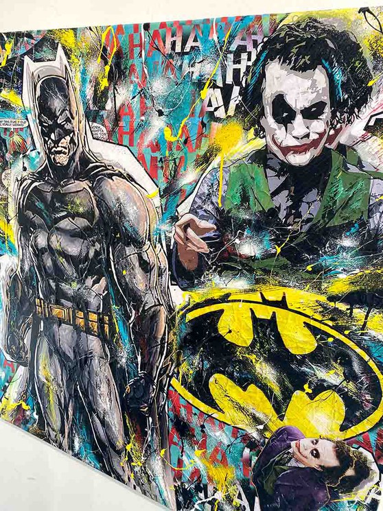 ▷ Batman vs Joker II by Tristan MM, 2021 | Painting | Artsper (1130196)