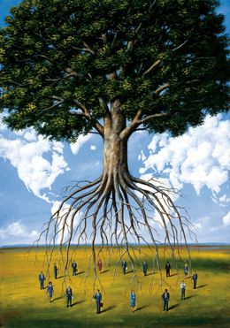 A tree, Rafal Olbinski