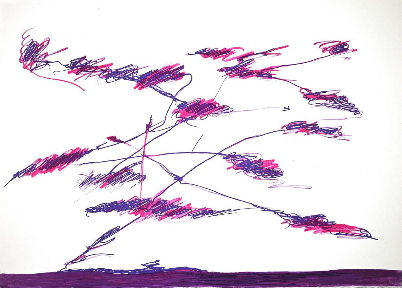 Giulio Turcato, Abstract Violet Composition Giulio Turcato, Abstract Violet Composition