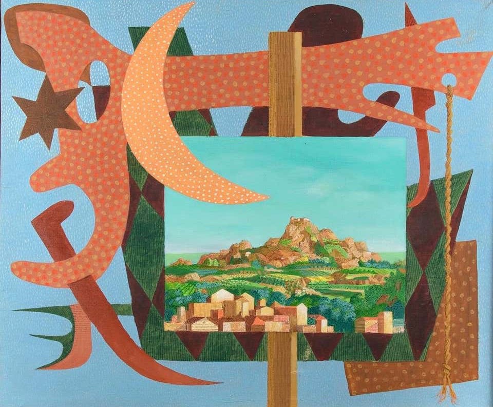 Leo Guida, Italian Landscape with Signals Leo Guida, Italian Landscape with Signals