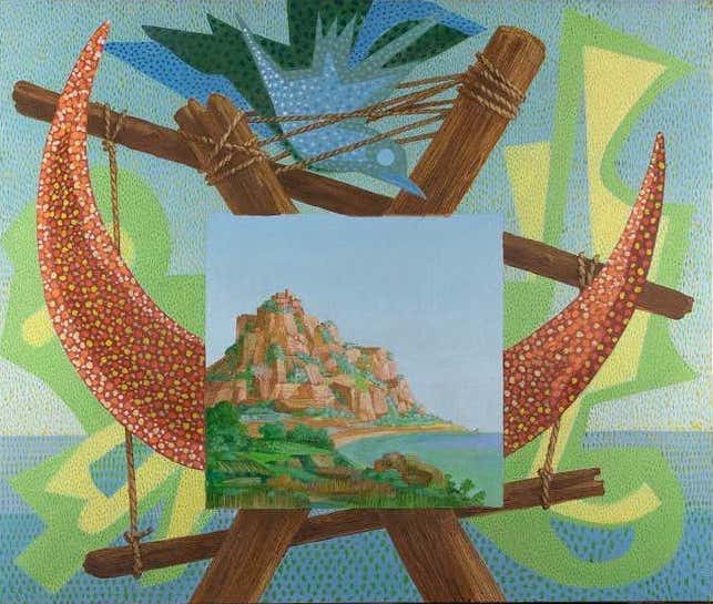 Leo Guida, Italian Landscape with Signals Leo Guida, Italian Landscape with Signals