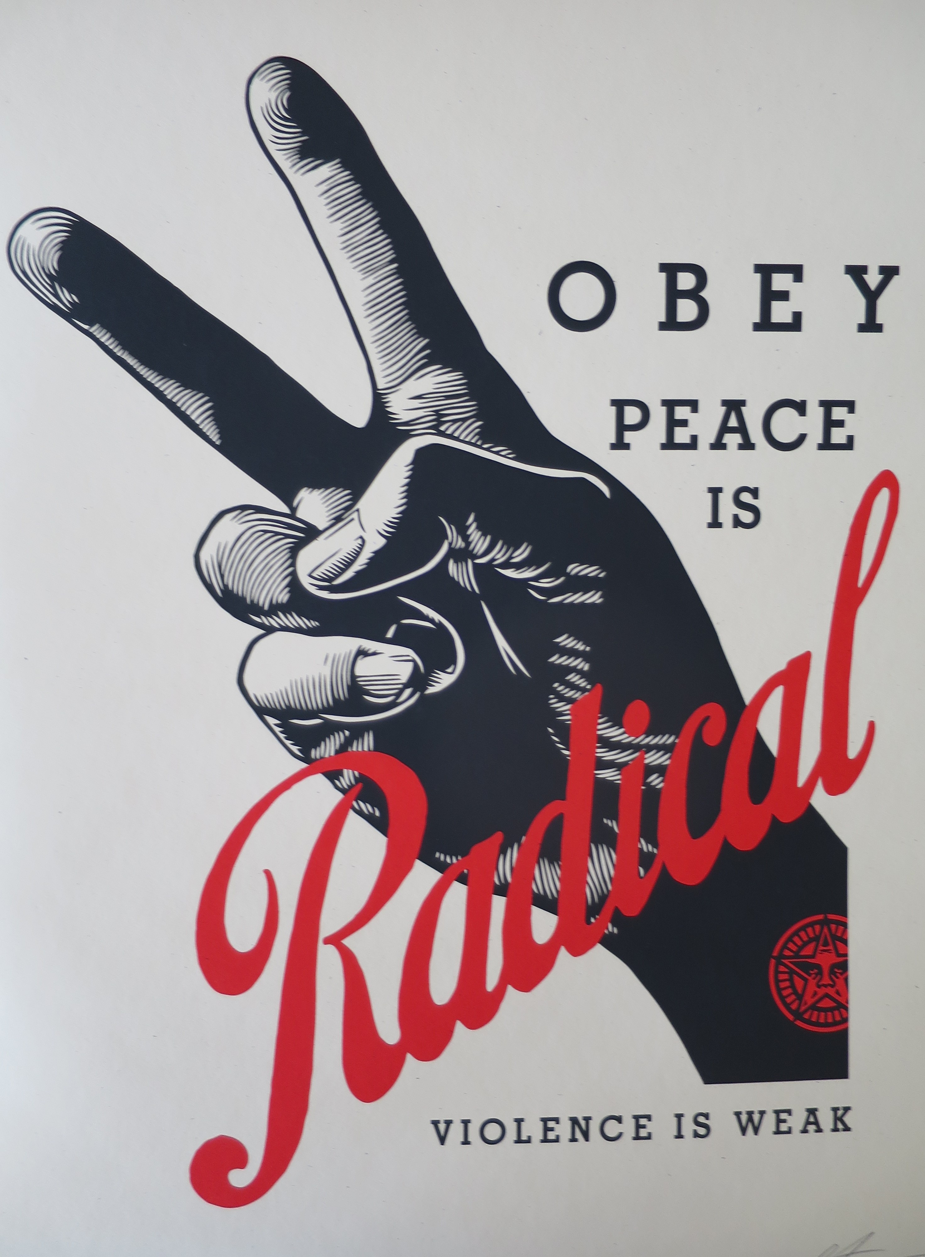 Shepard Fairey (Obey), Obey Radical Peace (Cream) Shepard Fairey (Obey), Obey Radical Peace (Cream)
