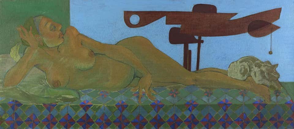 Leo Guida, Lying Nude with Signals 1 Leo Guida, Lying Nude with Signals 1