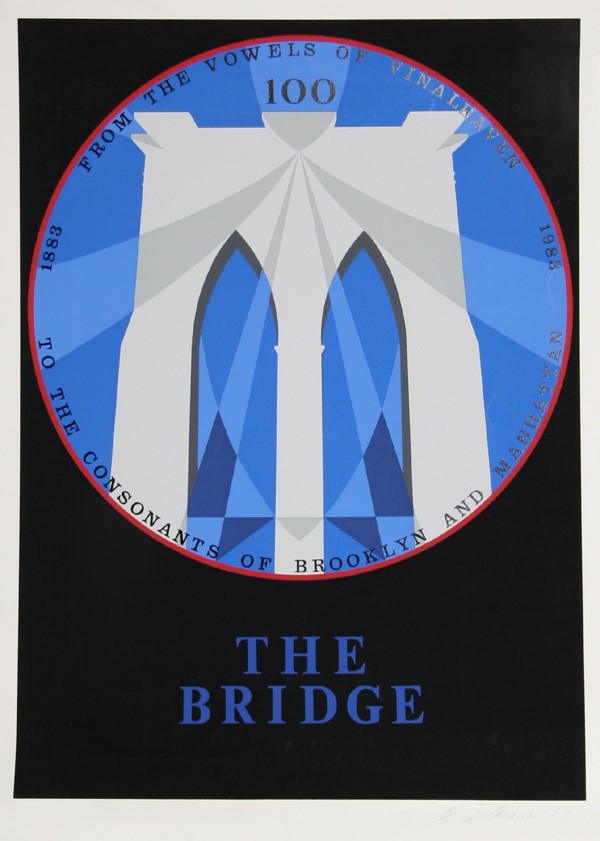 Robert Indiana, Brooklyn Bridge from the New York, New York Portfolio Robert Indiana, Brooklyn Bridge from the New York, New York Portfolio