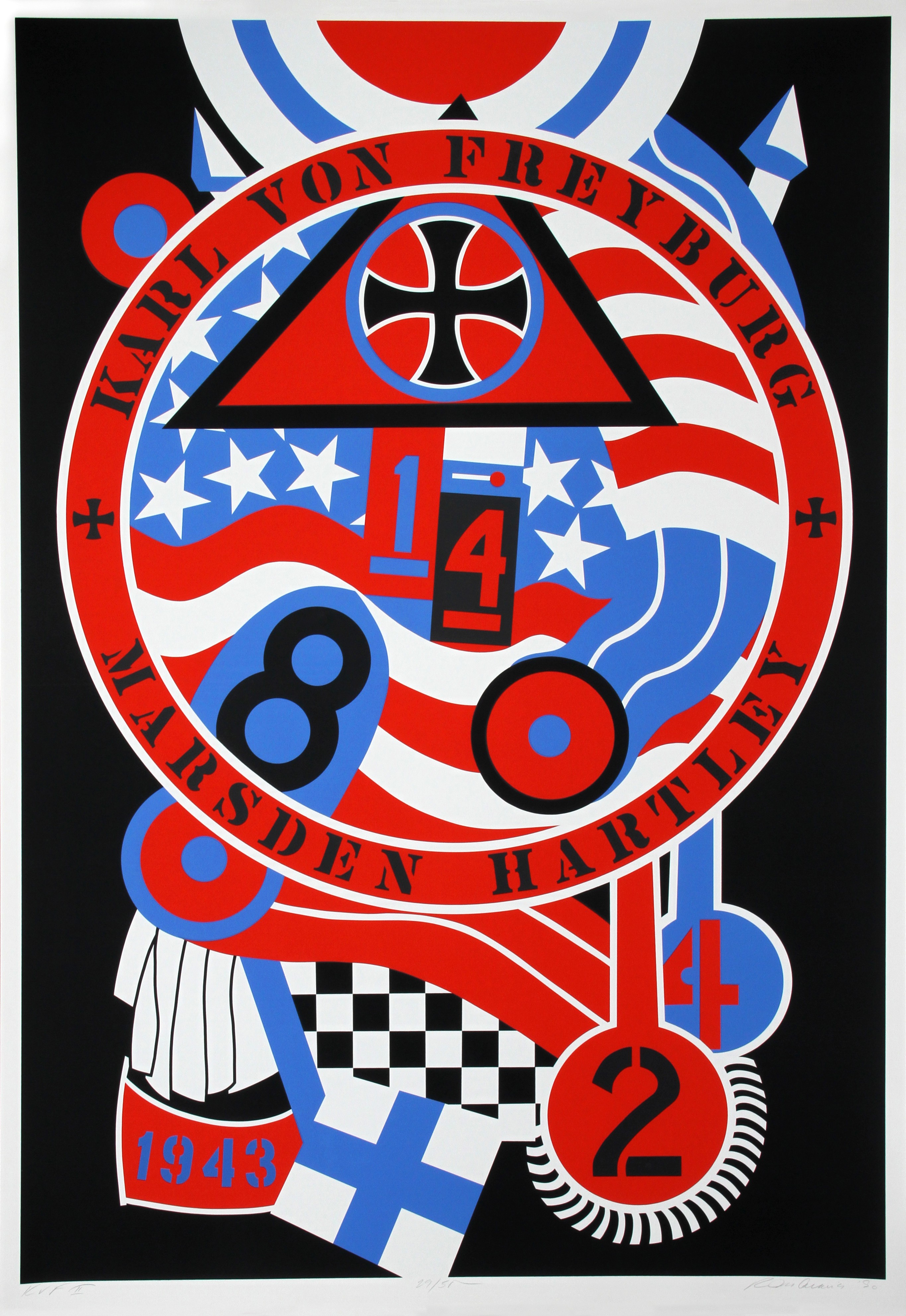 Robert Indiana, The Hartley Elegies: Berlin Series, KvF II Robert Indiana, The Hartley Elegies: Berlin Series, KvF II