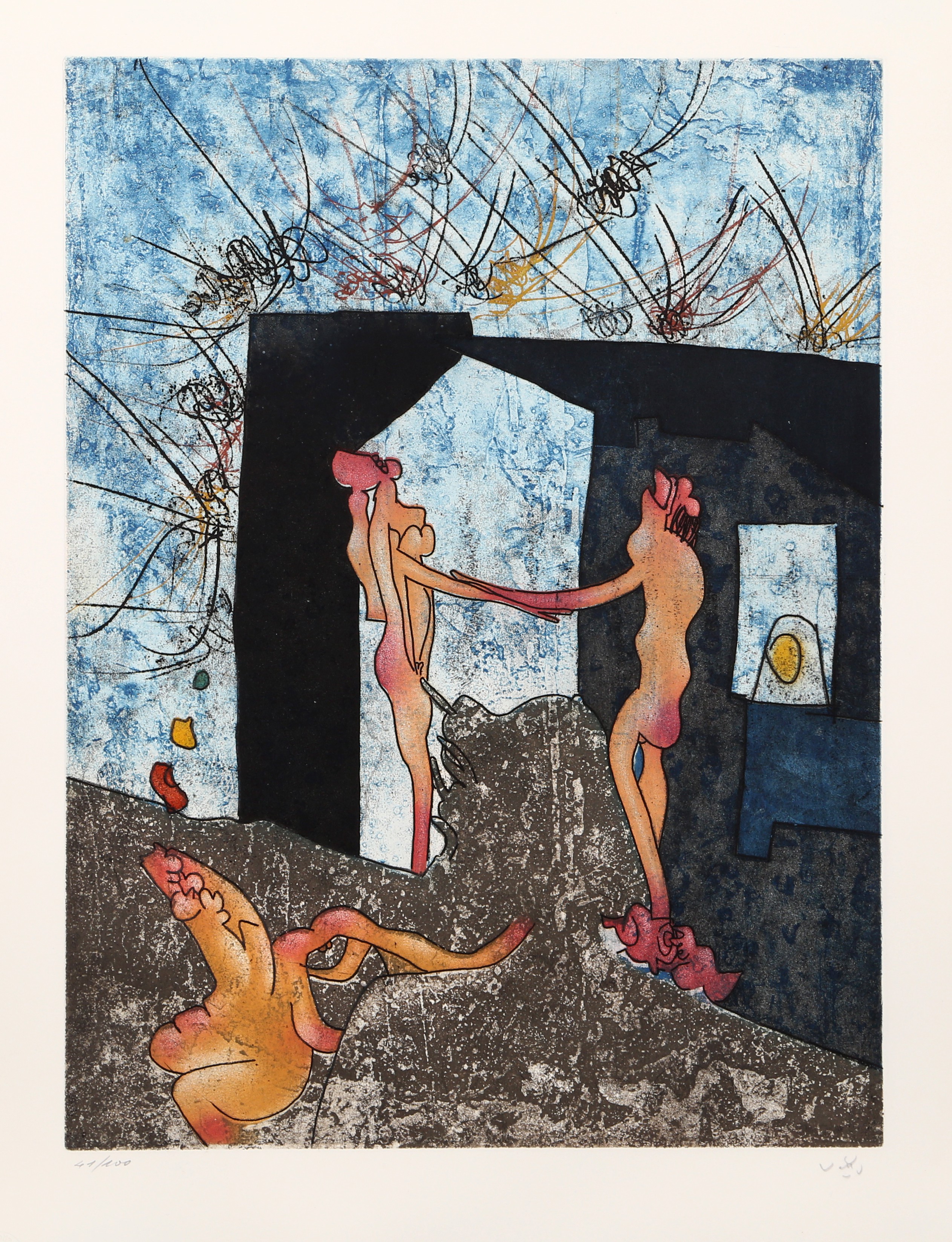 Roberto Matta, La Danse de la Mort - Planche 5 (297) Roberto Matta, La Danse de la Mort - Planche 5 (297)