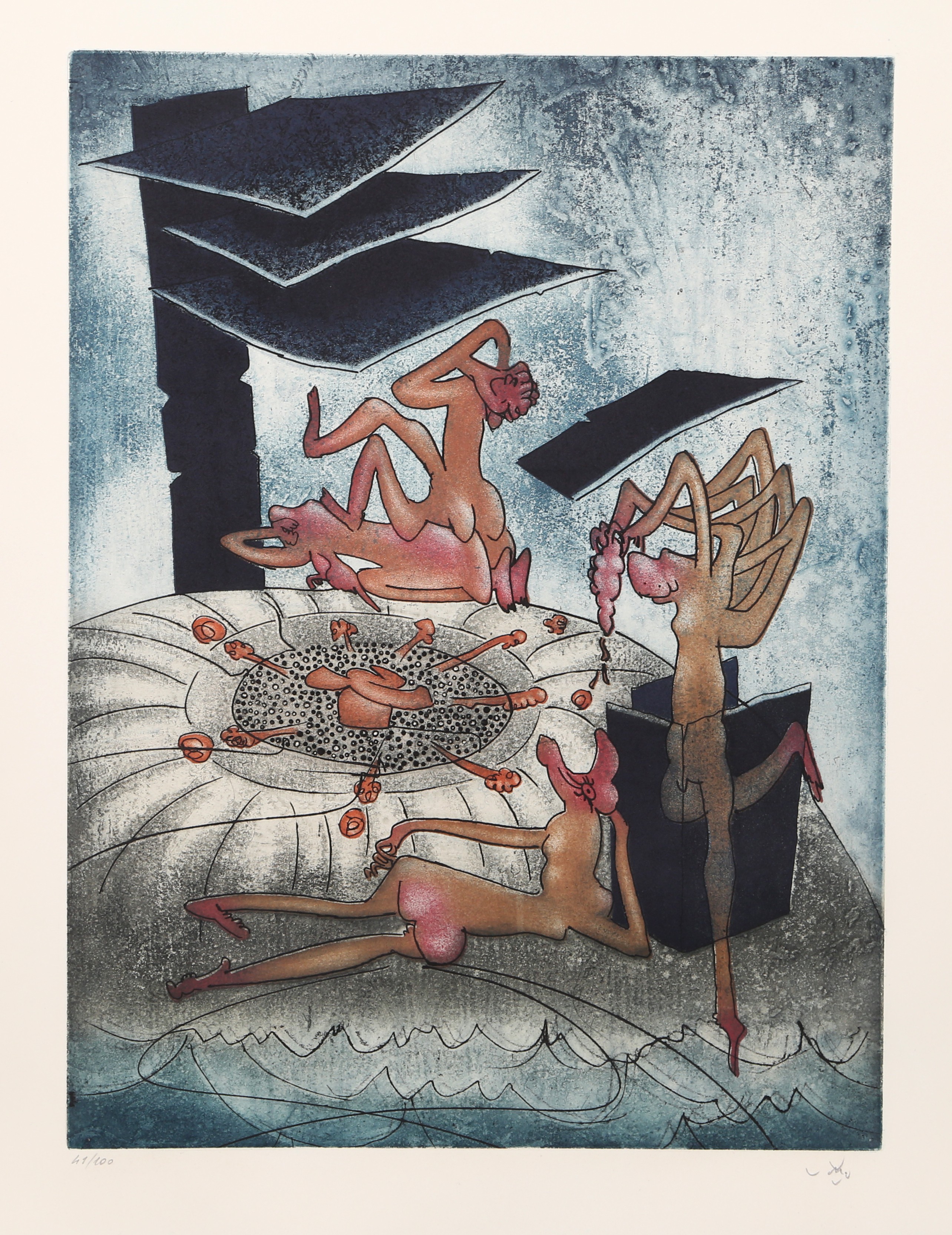 Roberto Matta, La Danse de la Mort - Planche 6 (298) Roberto Matta, La Danse de la Mort - Planche 6 (298)