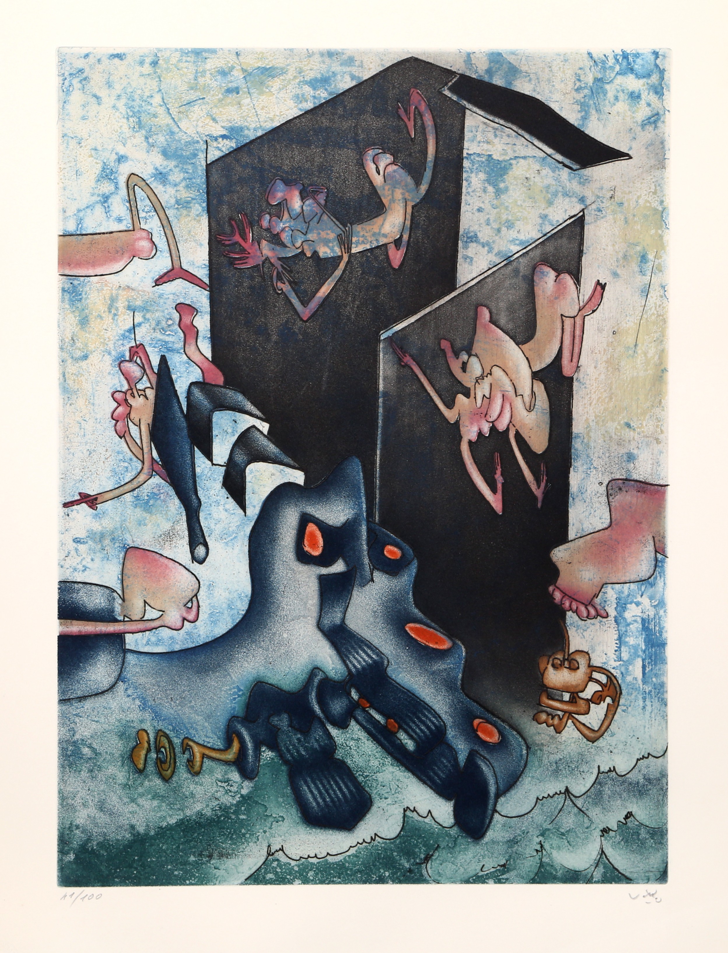 Roberto Matta, La Danse de la Mort - Planche 7 (299) Roberto Matta, La Danse de la Mort - Planche 7 (299)