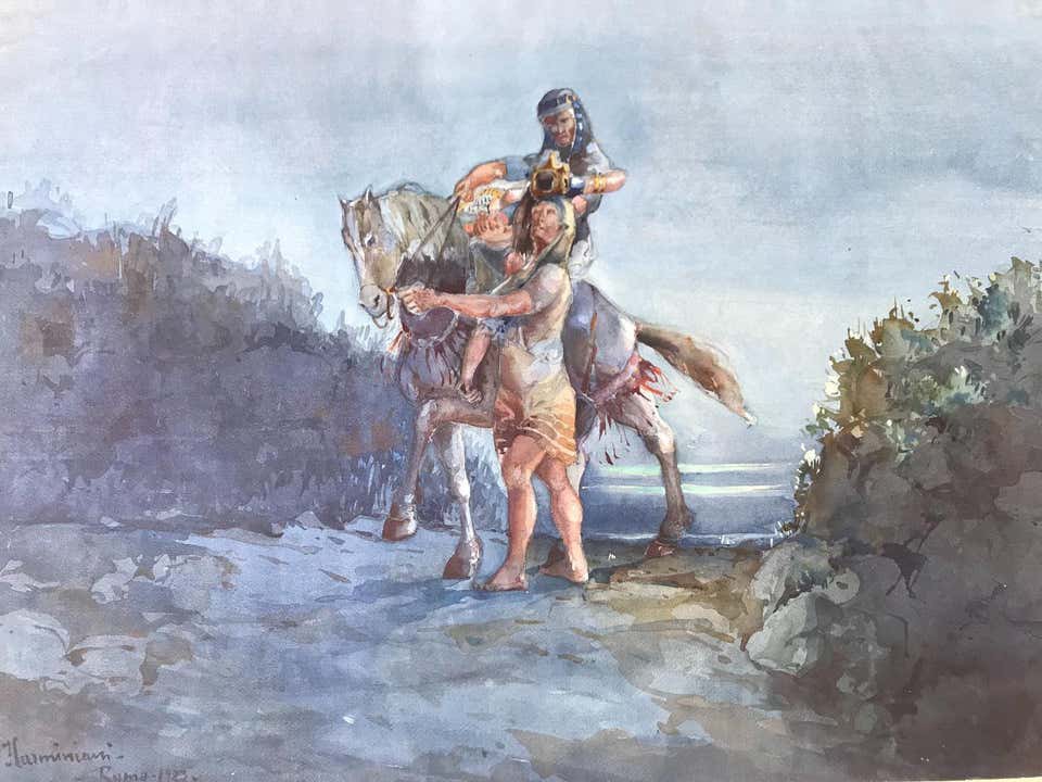Eugenio Larminiani, Fleeing to Egypt Eugenio Larminiani, Fleeing to Egypt