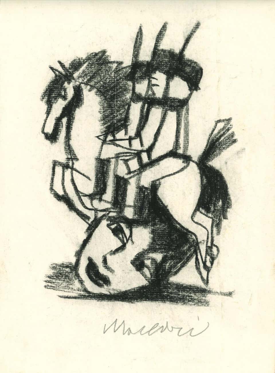 Mino Maccari, Three Horsemen Mino Maccari, Three Horsemen