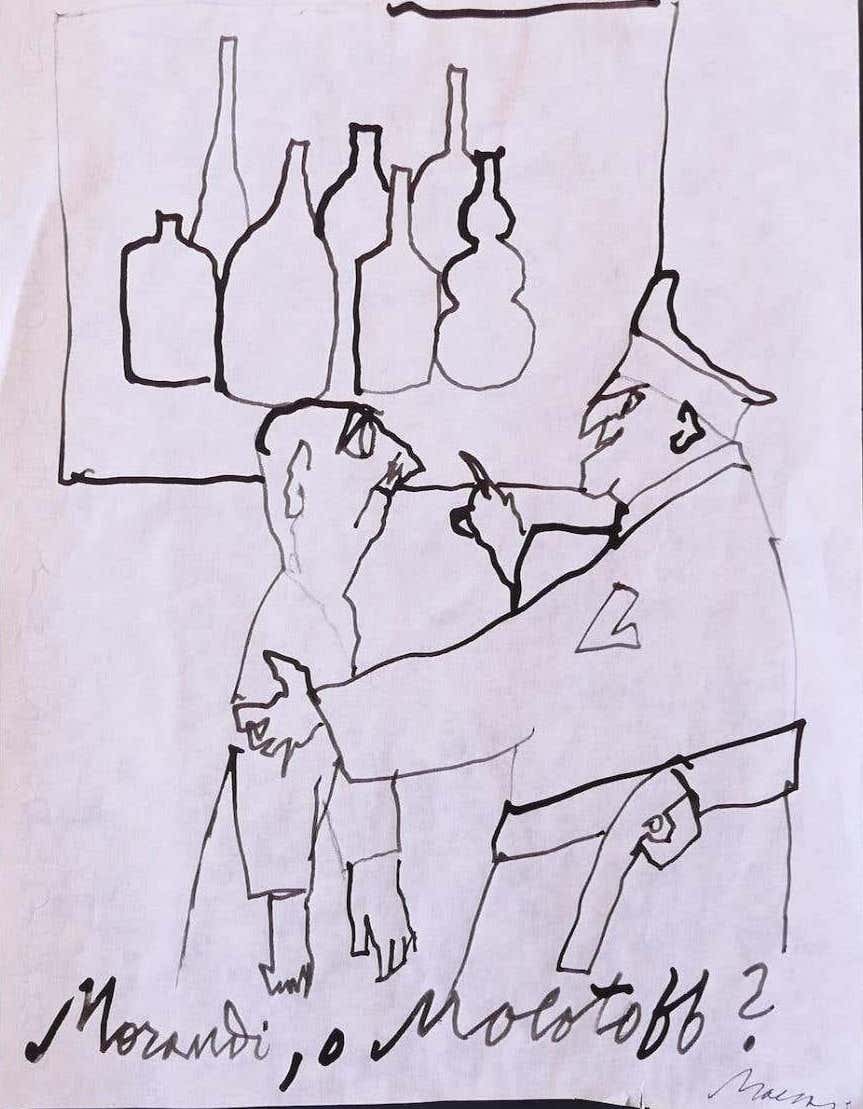 Mino Maccari, Morandi or Molotoff Mino Maccari, Morandi or Molotoff